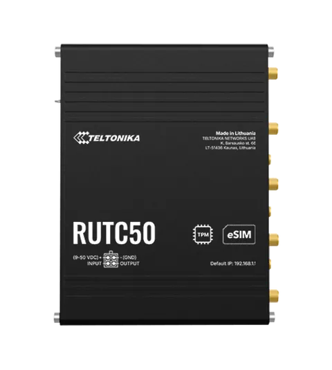 TELTONIKA NETWORKS RUTC50 V2 ESIM 5G/4G/LTE/3G WiFi 6 Router