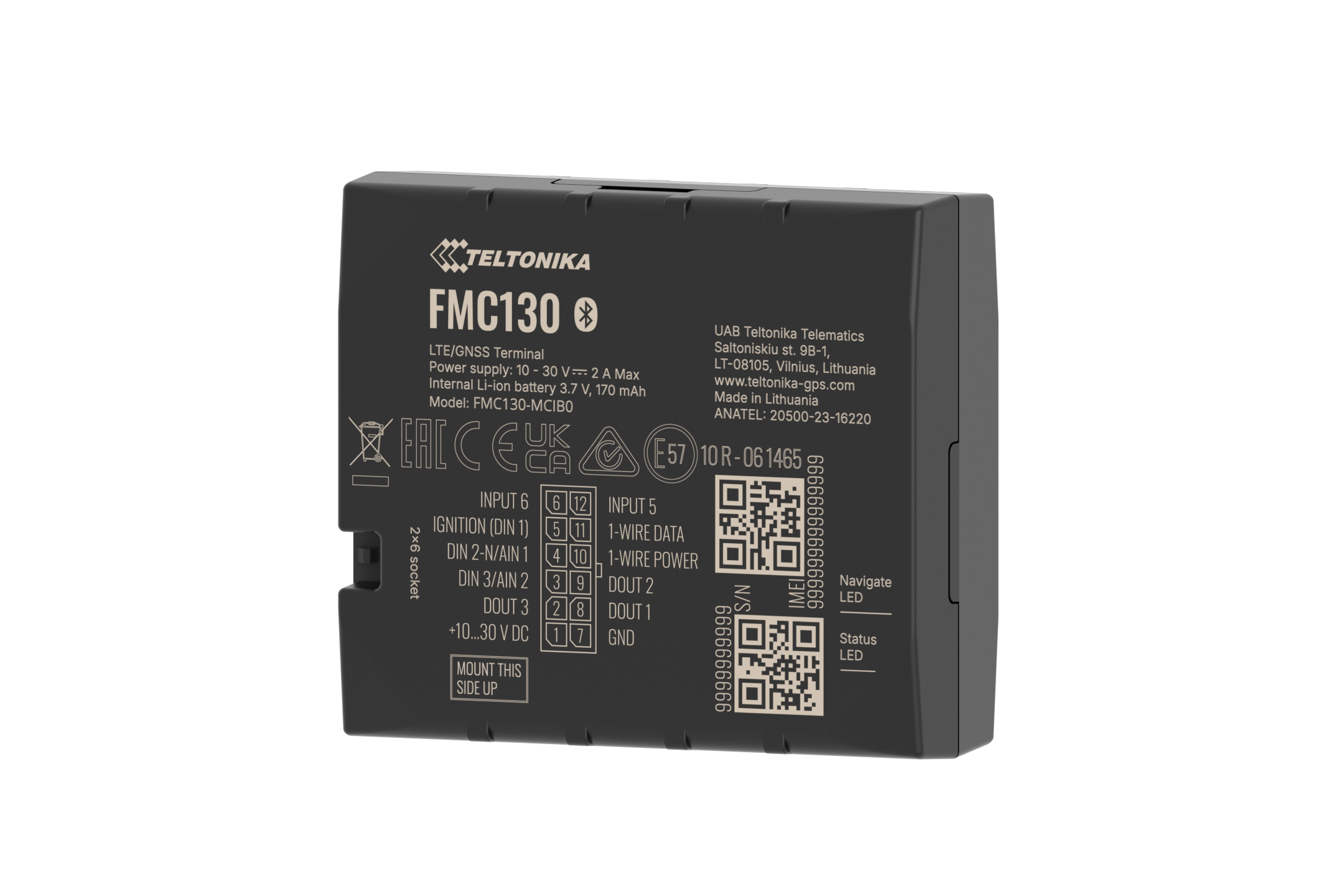Teltonika Tracker GPS FMC130 Fahrzeug LTE/3G/2G/GNSS/BLE 4.0