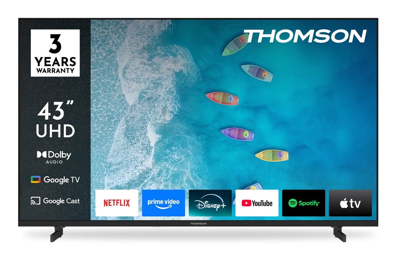 Thomson 43UG4S15 TV 109.2 Cm (43 ) 4K Ultra HD Smart TV Wi-Fi Black
