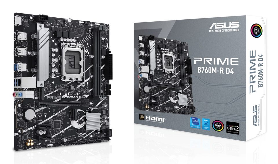 ASUS PRIME B760M-R D4 Intel B760 LGA 1700 micro ATX