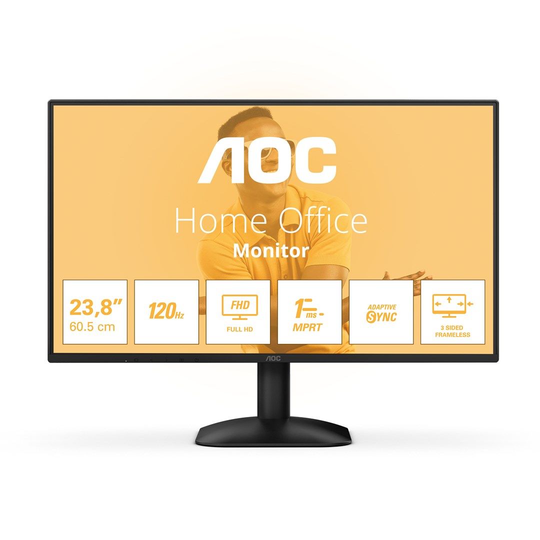 AOC 24B31H computer monitor 60.5 cm (23.8") 1920 x 1080 pixels Full HD Black