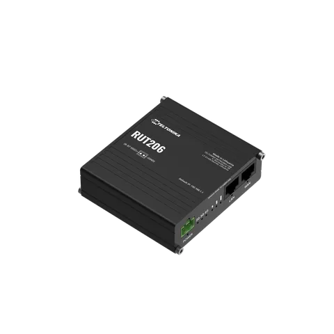 Teltonika RUT206 INDUSTRIAL wireless router Fast Ethernet Single-band (2.4 GHz) 4G Black
