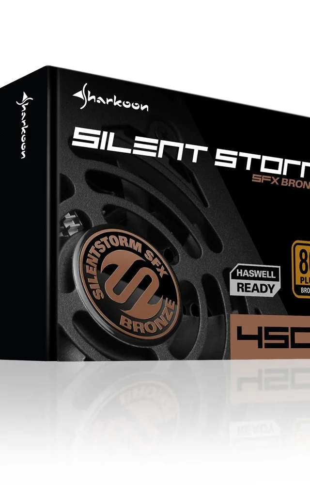 Sharkoon SilentStorm SFX Bronze power supply unit 450 W 20+4 pin ATX Black