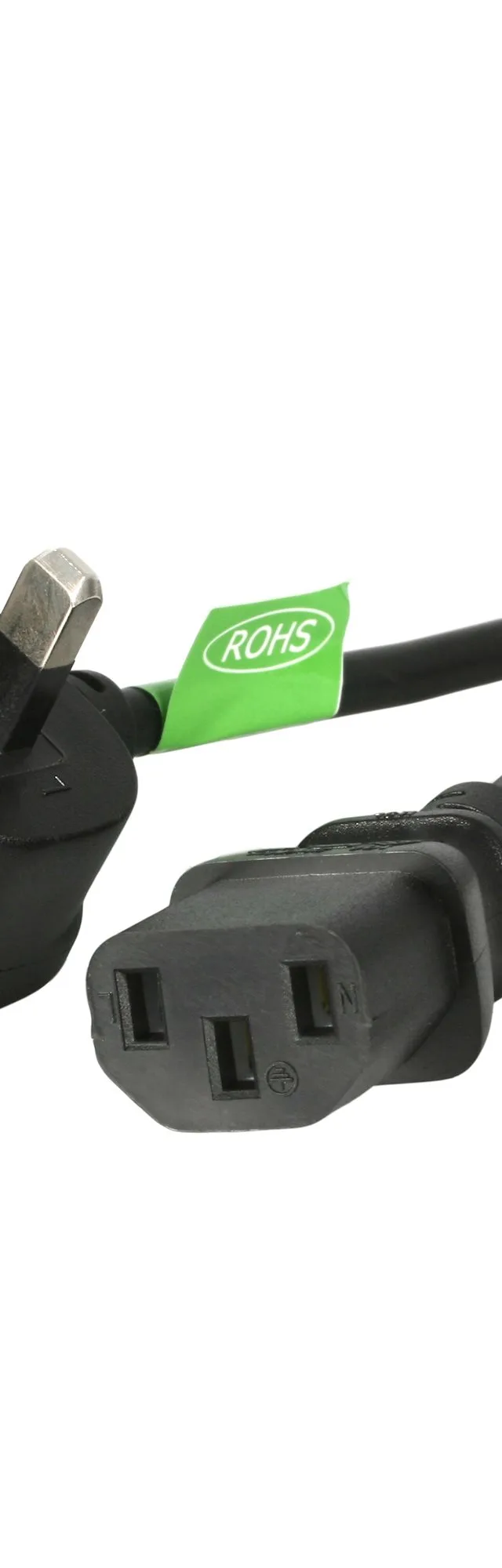 StarTech.com 6ft (1.8m) UK Computer Power Cable, 18AWG, BS 1363 to C13, 10A 250V, Black Replacement AC Power Cord, Kettle Lead / UK Power Cord, PC Power Supply Cable, TV/Monitor Power Cable