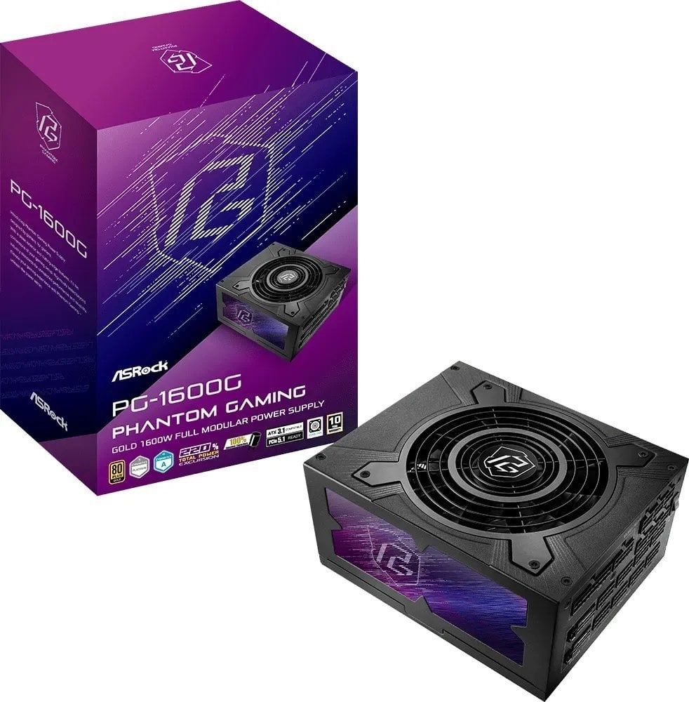 Asrock Phantom Gaming PG-1600G power supply unit 1600 W 20+4 pin ATX ATX Black