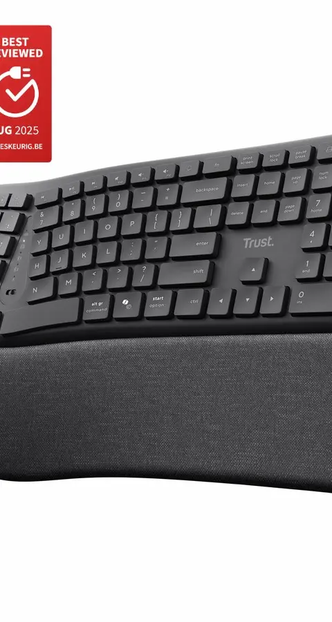 Trust Keyra Ergonomic multidevice wireless keyboard