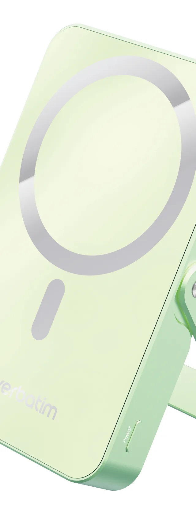 Verbatim Charge 'n' Go Magnetic Wireless Power Bank with stand - 10000 mAh Green