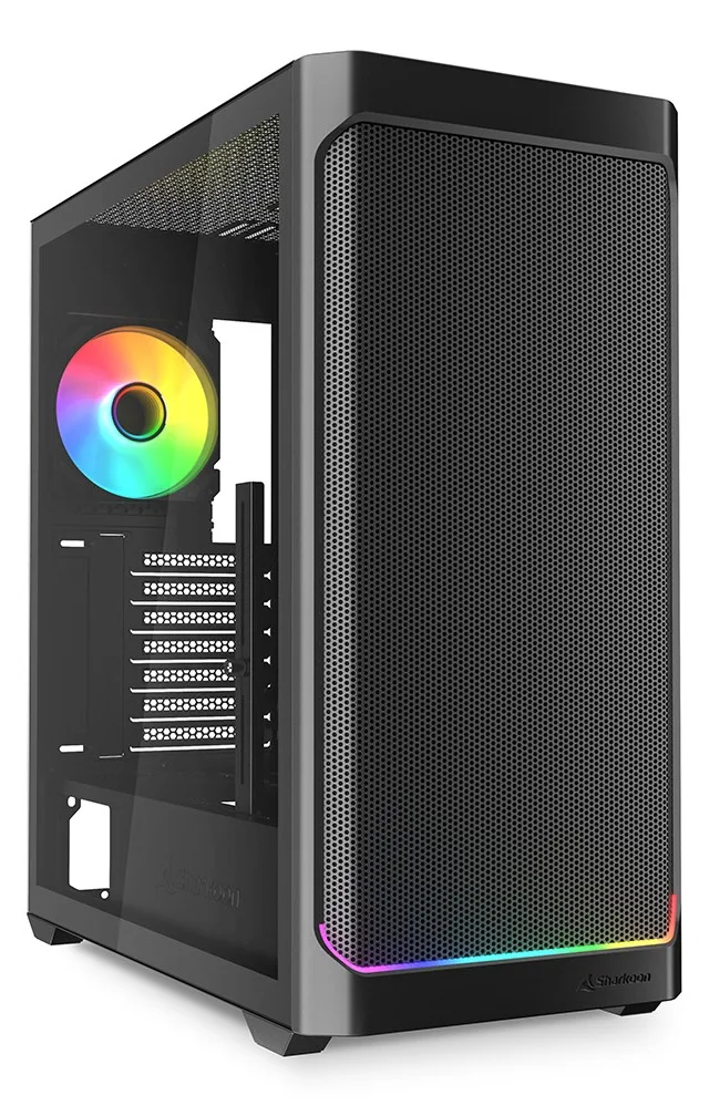 Sharkoon AK4W RGB Strip Midi Tower Black