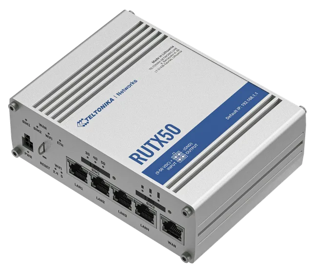 TELTONIKA - RUTX50 - ROUTER INDUSTRIALE 5G