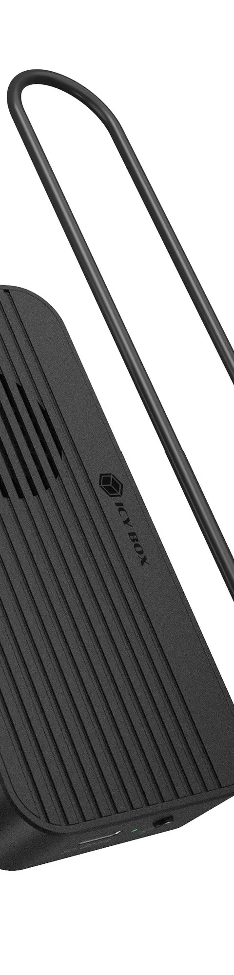 ICY BOX Diamond Case 1980 M.2 NVMe SSD enclosure with Thunderbolt 5 technology and a transfer speed of up to 80 Gbps