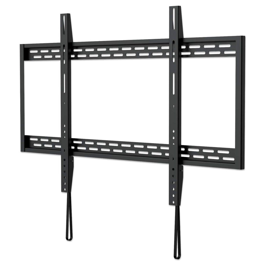 Manhattan Wall Mount for TV & Monitors (Fixed), For screens 60" to 100", VESA compatibility: all between 200x200mm to 900x600mm - check the dimensions of the four mounting holes on back of screen to ensure it fits, Max 50kg, Black, Bracket