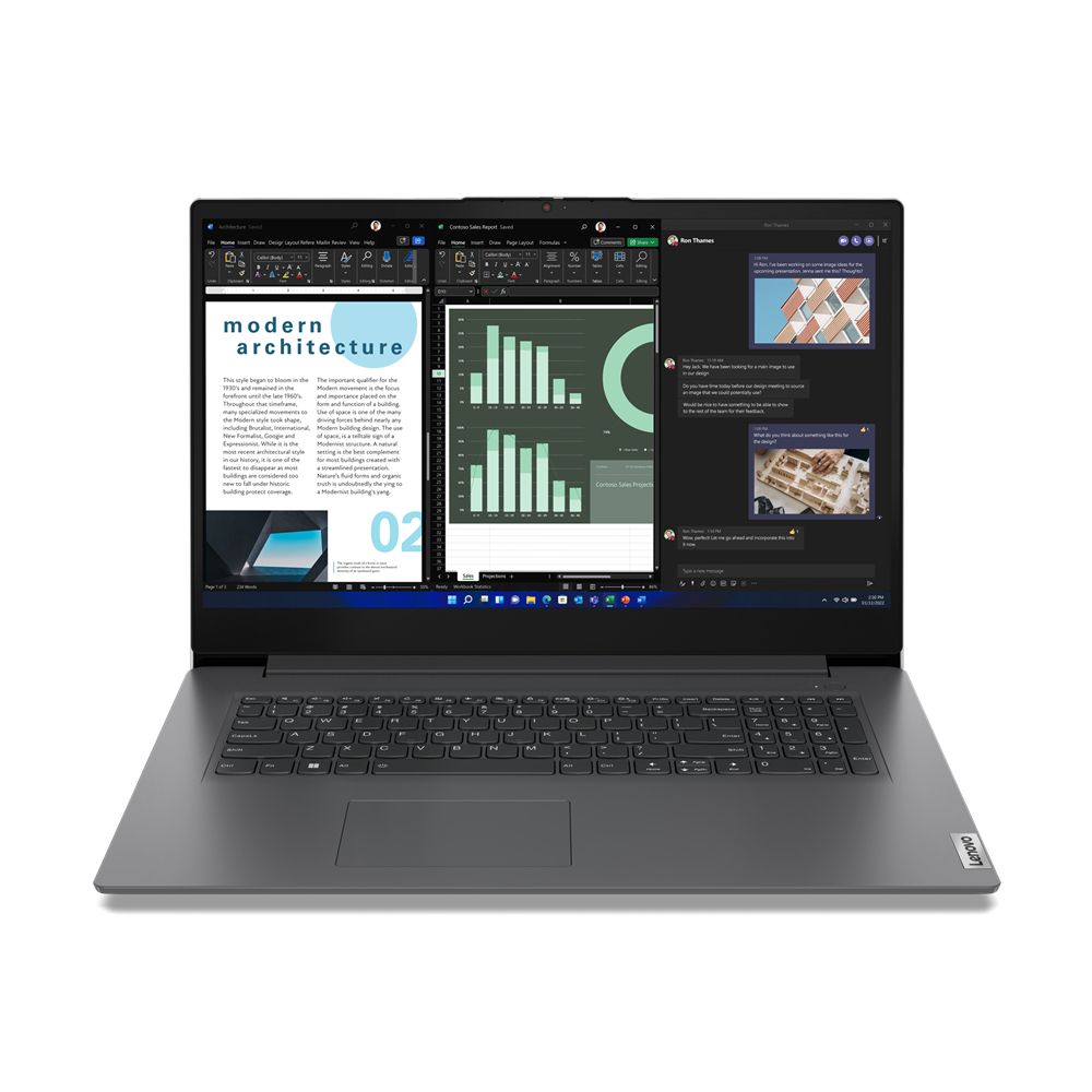 Lenovo V17 G4 IRU Intel® Core™ i5 i5-13420H Laptop 43.9 cm (17.3") Full HD 16 GB DDR4-SDRAM 512 GB SSD Wi-Fi 6 (802.11ax) Windows 11 Pro English Grey