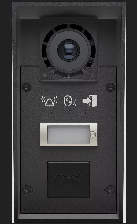 2N EntryCom IP Force 2.0 Intercom System - 1 Call Button (IP69) With Camera Pictogram/Card Reader