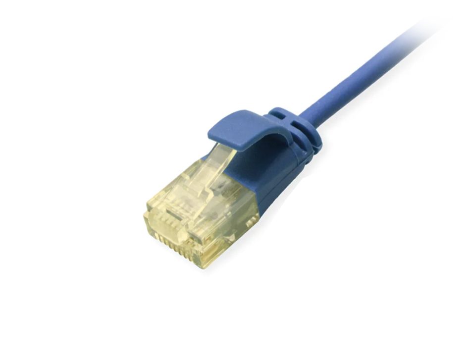 Equip Cat.6A U/UTP Slim Patch Cable, 0.25m, Blue