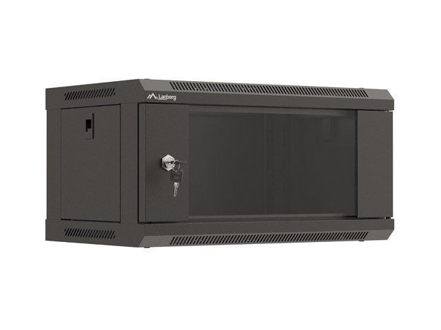 Lanberg WAF1-5203-04-00B rack cabinet 4U Wall mounted rack Black