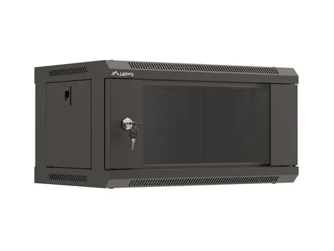 Lanberg WAF1-5203-04-00B rack cabinet 4U Wall mounted rack Black