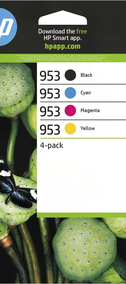 HP 953 4-pack Black/Cyan/Magenta/Yellow Original Ink Cartridges