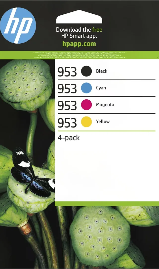 HP 953 4-pack Black/Cyan/Magenta/Yellow Original Ink Cartridges