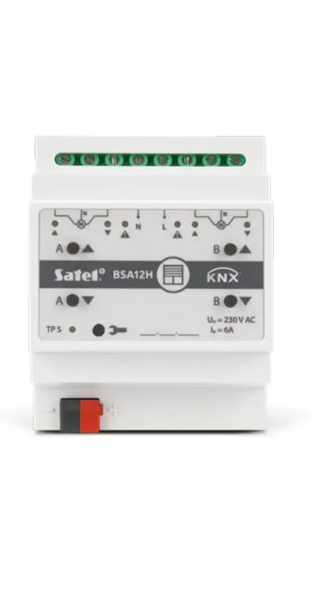 SATEL KNX 2-KanałOwy Aktor żAluzjowy 230V AC KNX-BSA12H