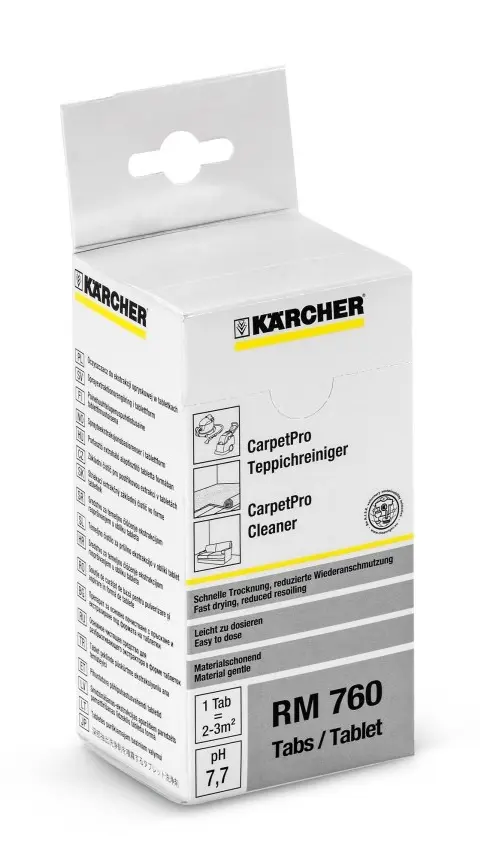 KARCHER WASHING POWDER FOR CARPETS AND UPHOLSTERY RM760 TABLETS 200 Pcs.