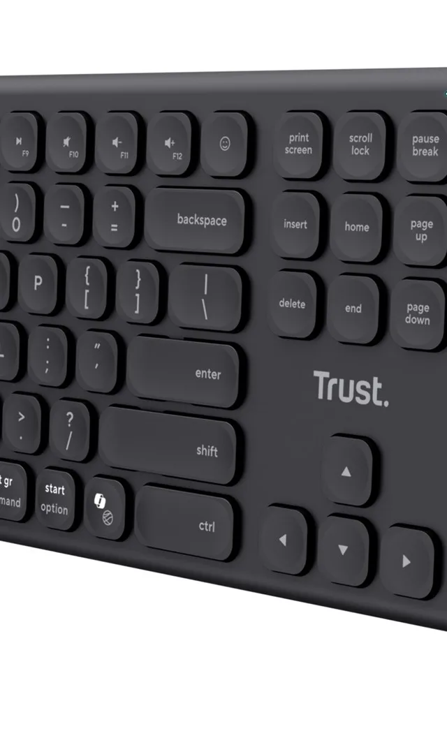 Trust Vaiya keyboard Universal USB + RF Wireless + Bluetooth US English Black