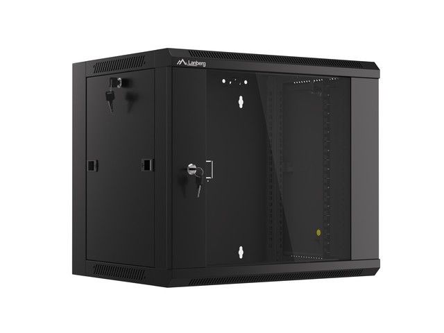 Lanberg WFFA-5409-10B rack cabinet 9U Wall mounted rack Black