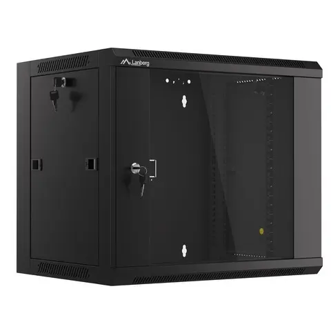 Lanberg WFFA-5409-10B rack cabinet 9U Wall mounted rack Black