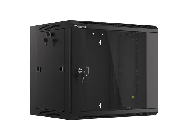 Lanberg WFFA-5409-10B rack cabinet 9U Wall mounted rack Black