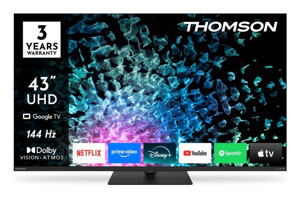 Thomson 43MG7C15 TV 109.2 Cm (43 ) 4K Ultra HD Smart TV Wi-Fi Black 320 Cd/M2