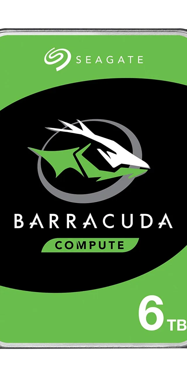 Seagate Barracuda 6TB internal hard drive 5400 RPM 256 MB 3.5" Serial ATA III