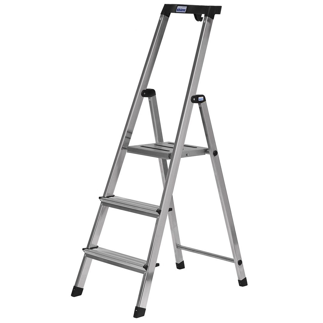 Krause Safety Folding Ladder Silver