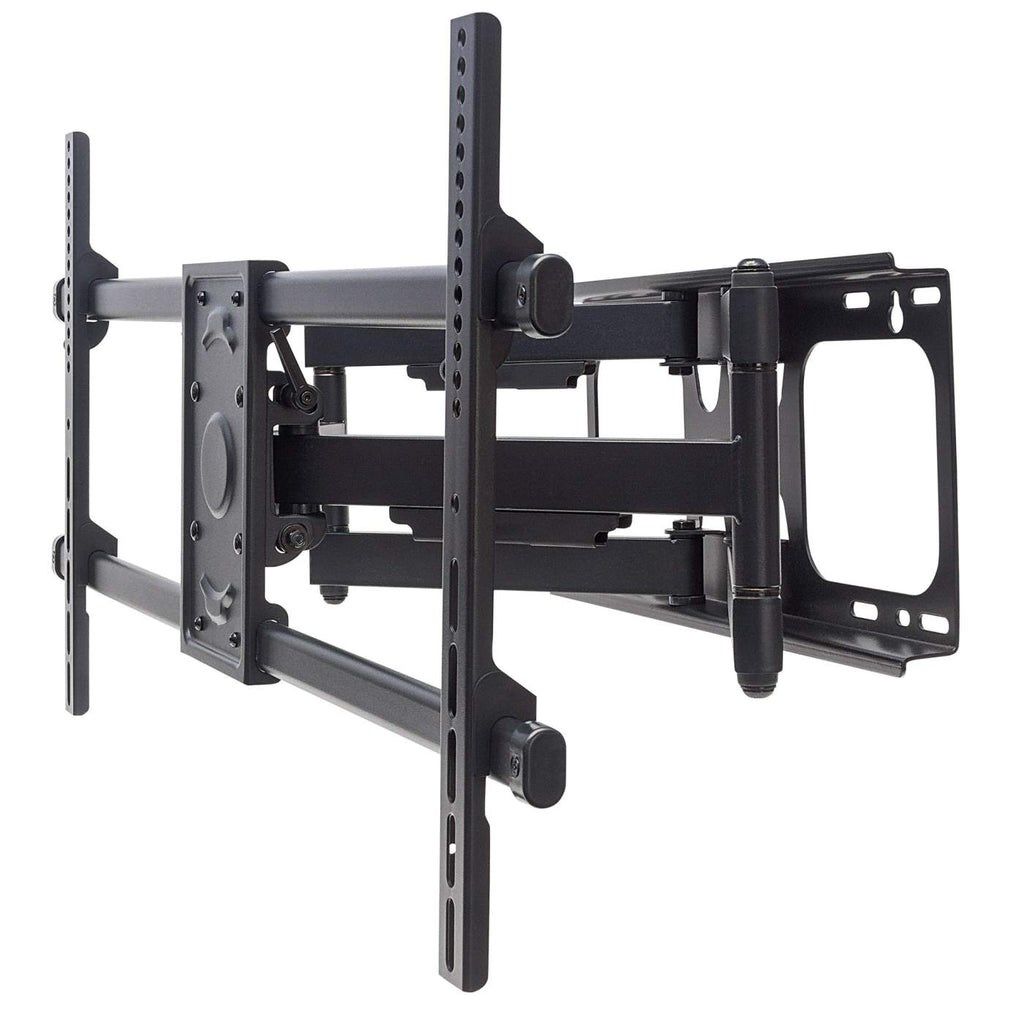 Manhattan Wall Mount for TV & Monitors (Full Motion), For screens 37" to 75", VESA compatibility: all between 200x200mm to 800x400mm - check the dimensions of the four mounting holes on back of screen to ensure it fits, Max 75kg, Black, Bracket, Lifetime Warranty