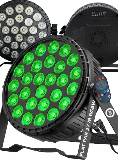 LIGHT4ME FLAT PAR 27 IR RGBW PAR Spotlight