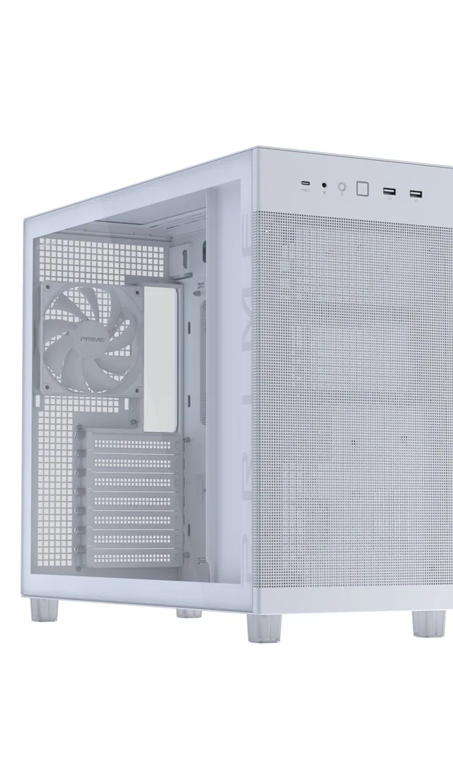 ASUS PRIME AP303 TG White Midi Tower
