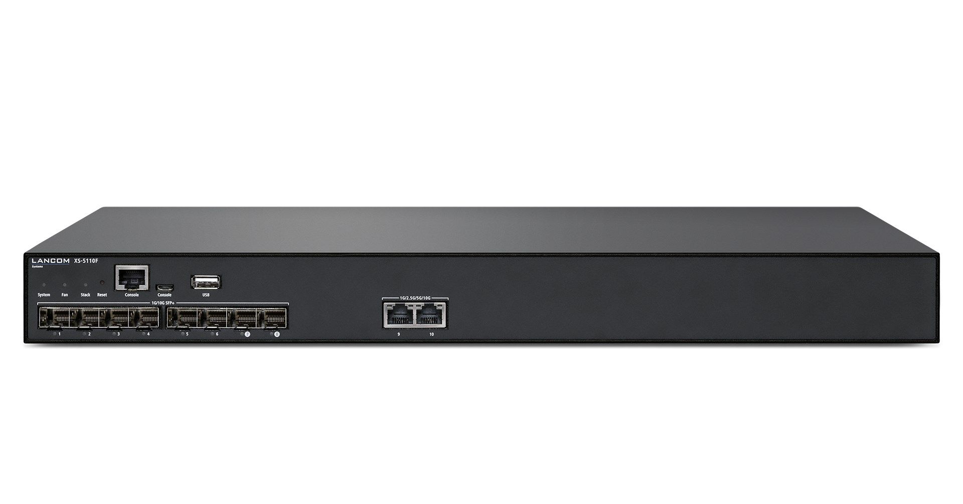 LANCOM XS-5110F Managed L2/L3 10G Ethernet (100/1000/10000) 1U Black