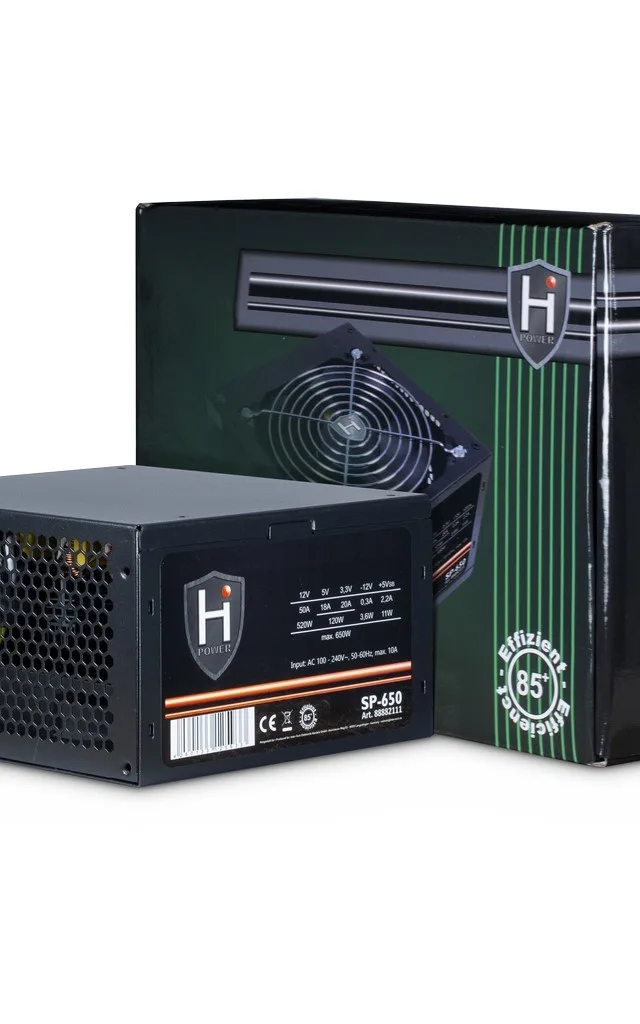 Inter-Tech HIPOWER SP-650 power supply unit 650 W 20+4 pin ATX ATX Black