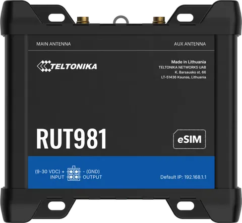 TELTONIKA RUT981 CAT4 LTE Router Dual SIM Und ESIM