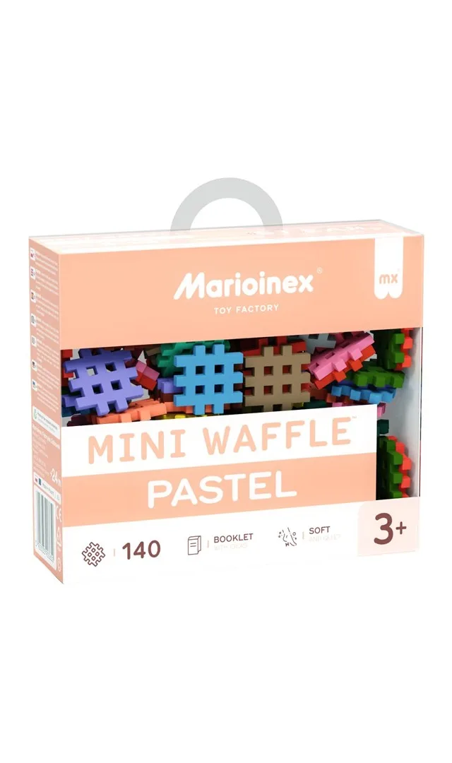 MARIOINEX Mini Waffle Building Blocks Pastel 140 Pieces