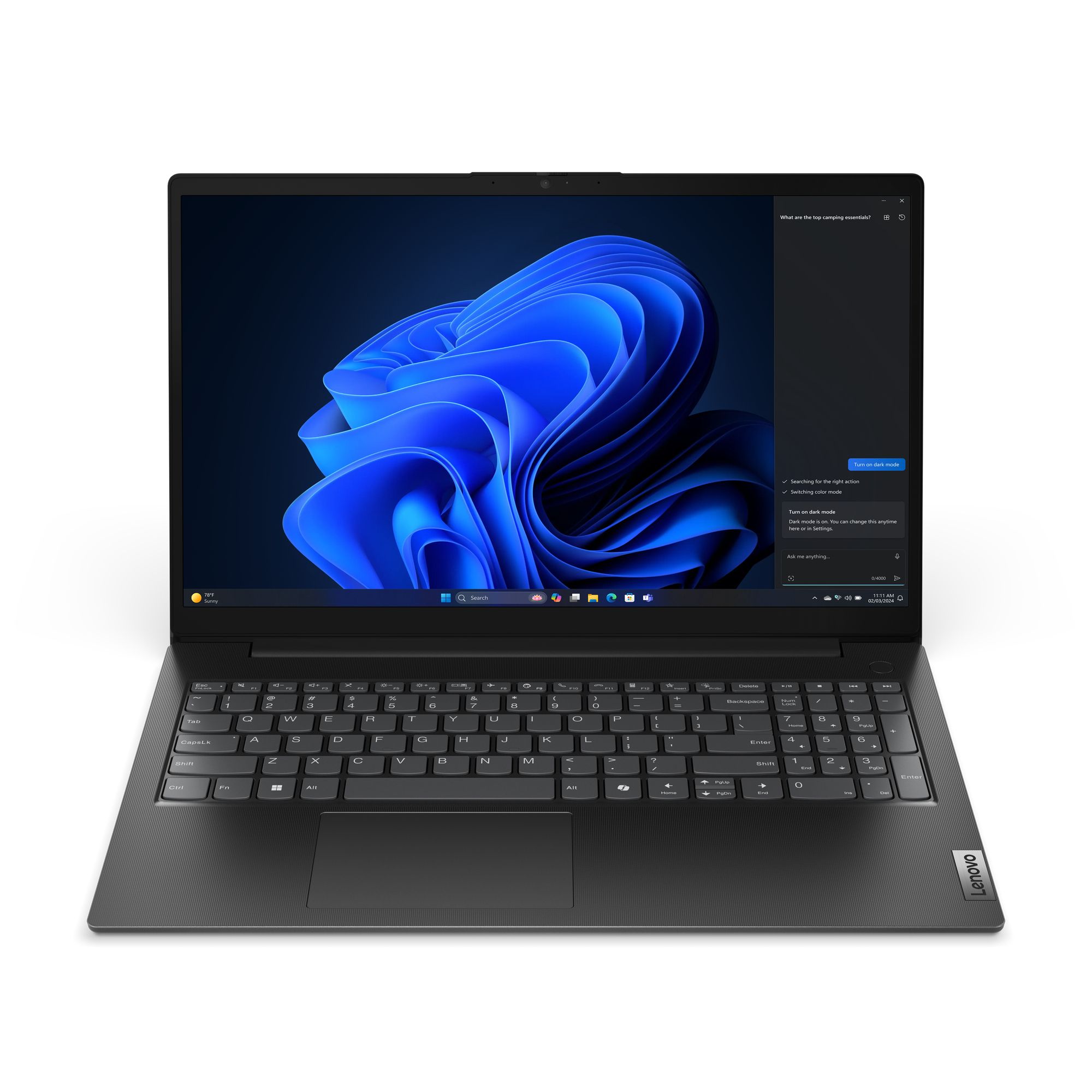 Lenovo V15 G5 IRL Intel® Core™ i5 i5-13420H Laptop 39.6 cm (15.6") Full HD 32 GB DDR5-SDRAM 512 GB SSD Wi-Fi 6 (802.11ax) Windows 11 Pro German Black