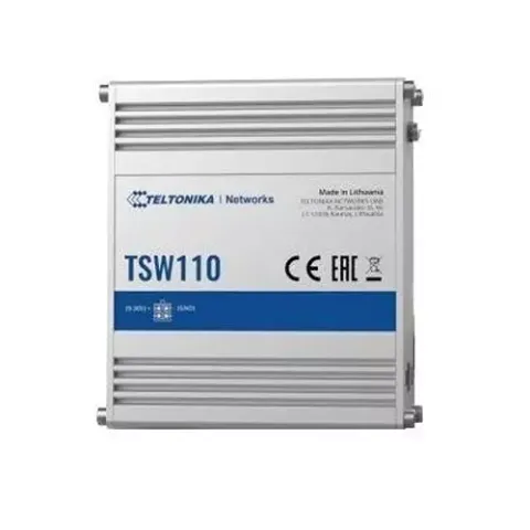 Teltonika TSW110 Unmanaged Gigabit Ethernet (10/100/1000) Power over Ethernet (PoE) Blue, Grey