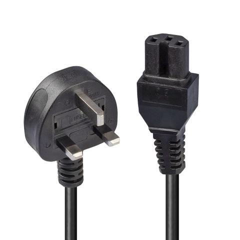 C15 IEC Socket 2M - Lead 3 Pin UK Plug