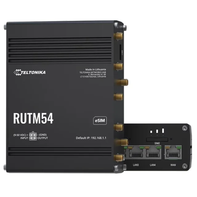 Teltonika RUTM54 - Wireless Router - WWAN 4-Port Switch
