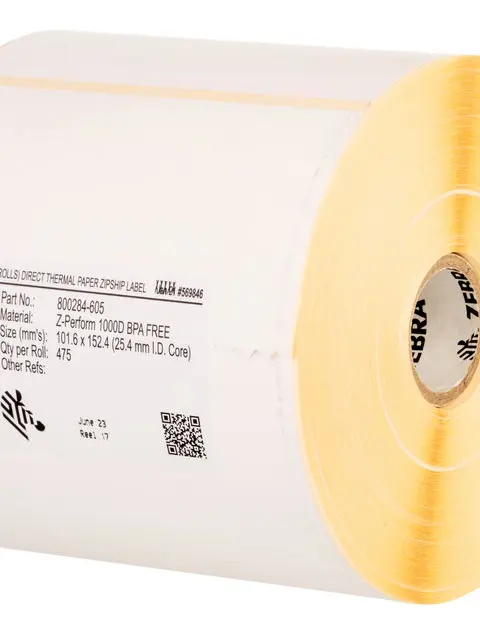 Zebra Z-Perform 1000T White Self-adhesive printer label