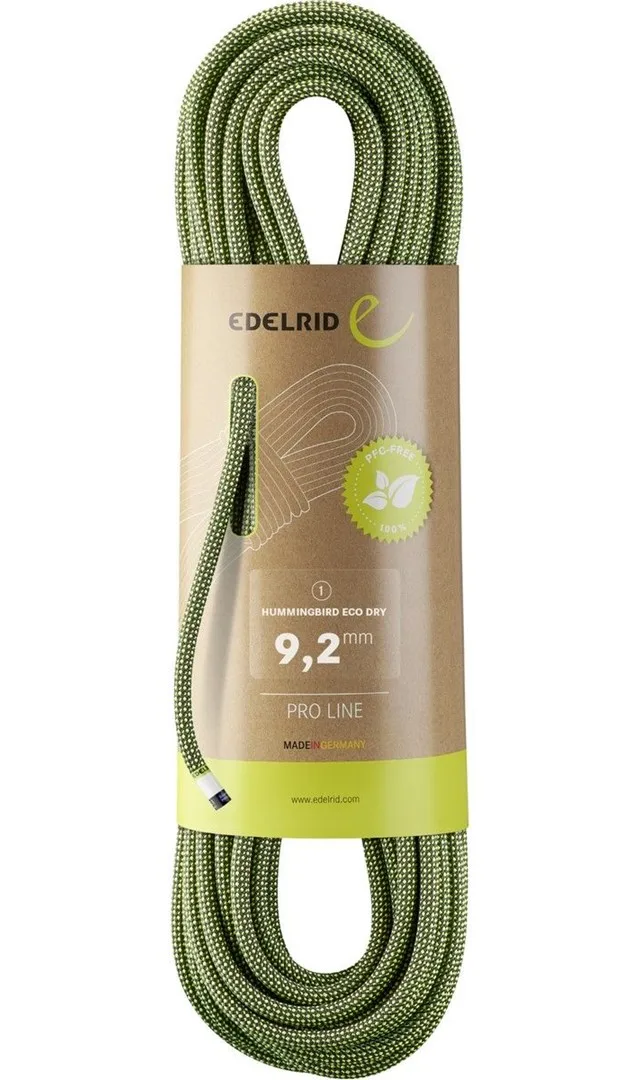 Hummingbird Eco Dry Rope 9 2mm 70m-Night-Citrus EDELRID