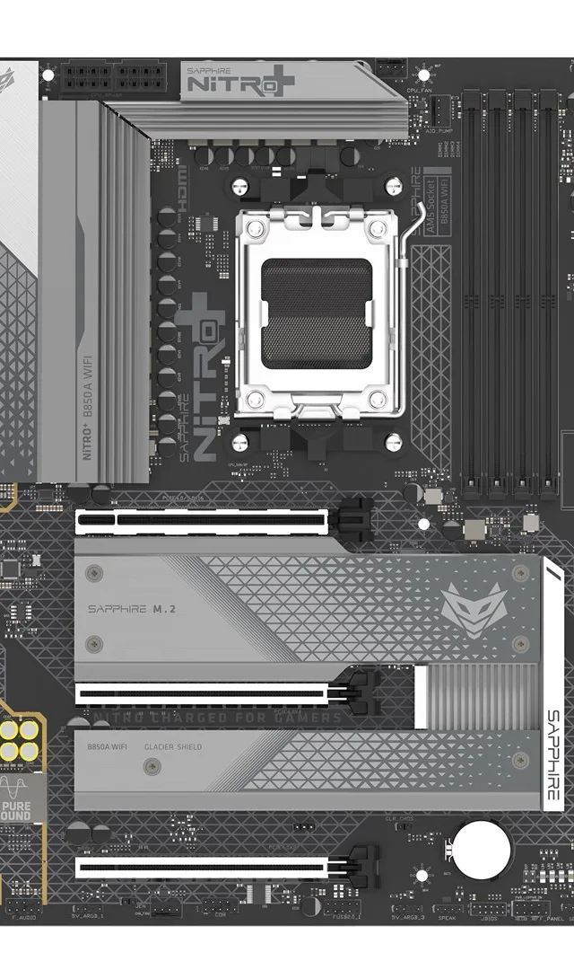 Sapphire NITRO+ B850A WIFI 7 AMD B850 Socket AM5 micro ATX