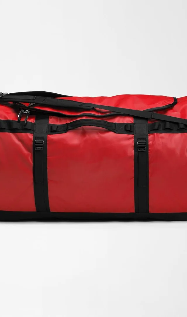 The North Face Base Camp Duffel Bag 150 L Nylon Polyester Black Red