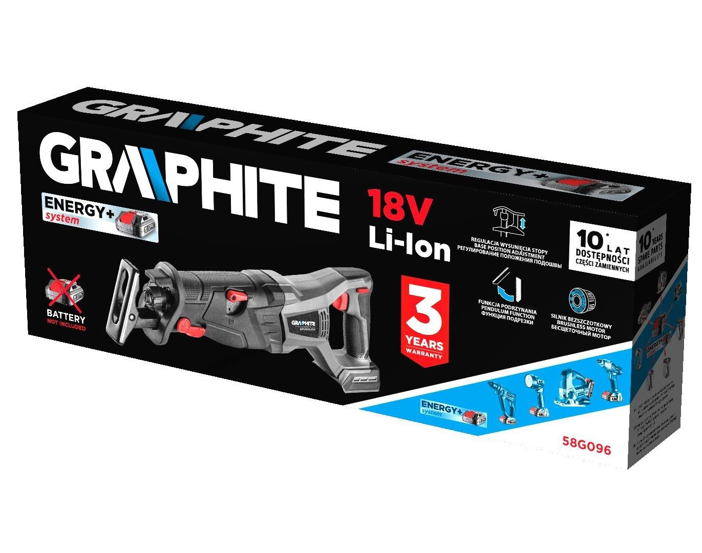 Graphite 58G096 Power Pole Saw 2.64 Kg