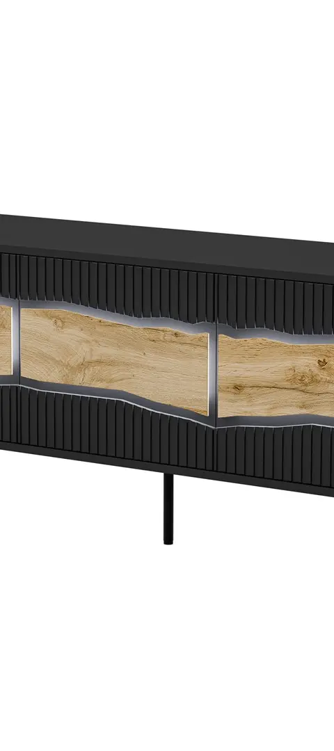 Cama INSERTO 3D TV Cabinet 143.5x40x61.5 Black LED