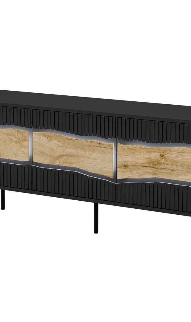 Cama INSERTO 3D TV Cabinet 143.5x40x61.5 Black LED