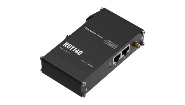 Teltonika Industrial router RUT140 2x RJ45 100Mb/s, IP30